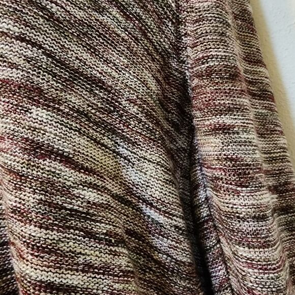 Cato Womens Cardigan Sweater Size M Burgundy 1-Button Shawl Collar Long Sleeve - Picture 5 of 10